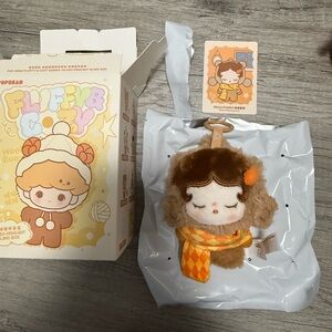 Fluffy and Cozy Skullpanda plush pendent